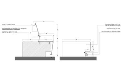 Banco exterior en Museo de Los Dólmenes, Antequera.